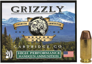 Grizzly Ammo GC40SW5 40S&W 200gr Full Metal Jacket Flat Point 20 Per Box/10 Case