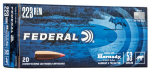 Federal V223VM53 Varmint & Predator 223Rem 53gr Hornady V-Max 20 Per Box/10 Case