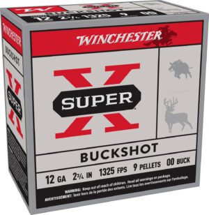 Winchester Ammo XB1200VP25 Super X 12Gauge 2.75" 00Buck Shot 25 Per Box/10 Case