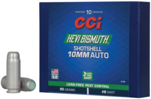 CCI 3710B HEVI-Bismuth 10mmAuto 95gr Shotshell #8Shot 10 Per Box/20 Case