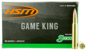 HSM 300640N Game King 30-06 Springfield 165 gr Sierra GameKing Spitzer Boat Tail 20 Per Box/ 20 Case