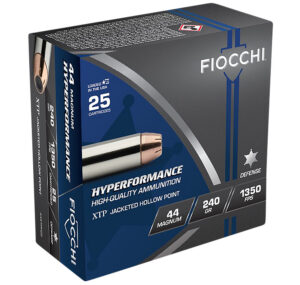 Fiocchi 44XTP25 Hyperformance 44RemMag 240gr Hornady XTP Hollow Point 25 Per Box/20 Case