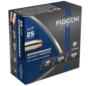 Fiocchi 45XTP25 Hyperformance 45ACP 230gr Hornady XTP Hollow Point 25 Per Box/20 Case