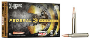 Federal P3006AF Premium 30-06Springfield 165gr Barnes TSX 20 Per Box/10 Case