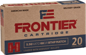 Frontier Cartridge FR310 Military Grade Centerfire Rifle 5.56x45mmNATO 68gr Hollow Point Boat Tail Match 20 Per Box/25 Case