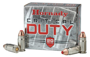 Hornady 90216 Critical Duty 9mmLuger+P 124gr Hornady FlexLock 25 Per Box/10 Case