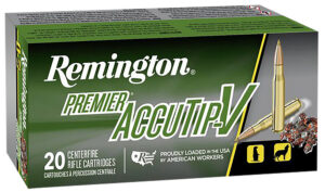 Remington Ammunition 29192 Premier Accutip-V 223Rem 55gr AccuTip V 20 Per Box/10 Case