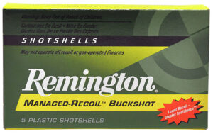 Remington Ammunition 20282 Managed Recoil Buckshot 12Gauge 2.75" 00Buck Shot 5 Per Box/20 Case