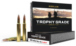 Nosler 60043 Trophy Grade 280Ackley Improved 140gr Nosler AccuBond 20 Per Box/10 Case
