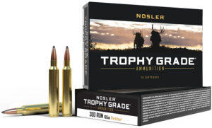 Nosler 60064 Trophy Grade 300RUM 165gr Nosler Spitzer Partition 20 Per Box/10 Case