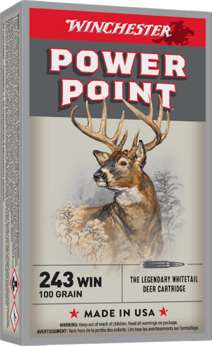 Winchester Ammo X2432 Power-Point 243Win 100gr 20 Per Box/10 Case