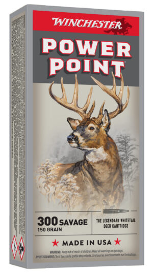 Winchester Ammo X3001 Power-Point 300Savage 150gr 20 Per Box/10 Case