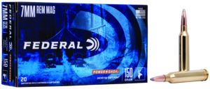 Federal 7RA Power-Shok 7mmRemMag 150gr Jacketed Soft Point 20 Per Box/10 Case
