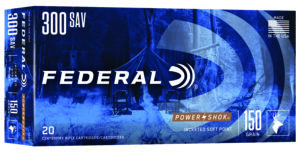 Federal 300A Power-Shok 300Savage 150gr Jacketed Soft Point 20 Per Box/10 Case