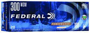 Federal 300WSMC Power-Shok 300WSM 180gr Jacketed Soft Point 20 Per Box/10 Case