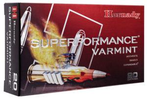 Hornady 8316 Superformance Varmint 222Rem 50gr Hornady V Max 20 Per Box/10 Case