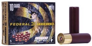 Federal P108F00 Premium Buckshot 10Gauge 3.50" 18Pellets 2 1/4oz 00BuckShot 5 Per Box/50 Case