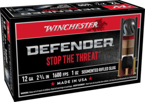 Winchester Ammo S12PDX1S PDX1 Defender 12Gauge 2.75" 1oz Rifled Slug Shot 10 Per Box/10 Case