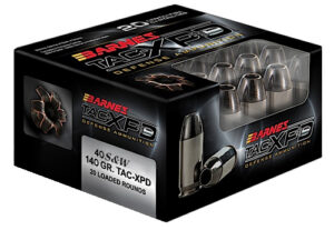 Barnes Bullets 21554 TAC-XPD Defense Handgun 40S&W 140gr 20 Per Box/10 Case