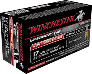 Winchester Ammo S17W25 Varmint HE 17WSM 25gr Polymer Tip 50 Per Box/10 Case