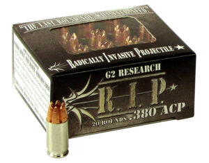 G2 Research G00001 R.I.P 380ACP 62gr Fracturing Hollow Point 20 Per Box/25 Case