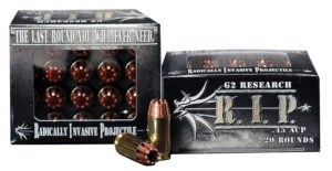 G2 Research G00002 R.I.P 45ACP 162gr Fracturing Hollow Point 20 Per Box/25 Case