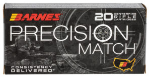 Barnes Bullets 30848 Precision Match 5.56x45mmNATO 85gr Open Tip Match Boat Tail 20 Per Box/10 Case